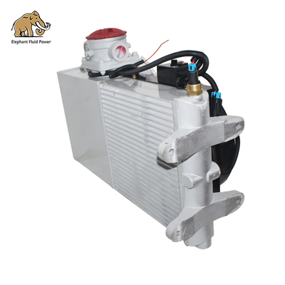 Em estoque Refrigerador de óleo para misturador de betão Radiador 18L 20L 24L 26L Ventilador, para caminhão de mistura de betão Produção, Reparação
